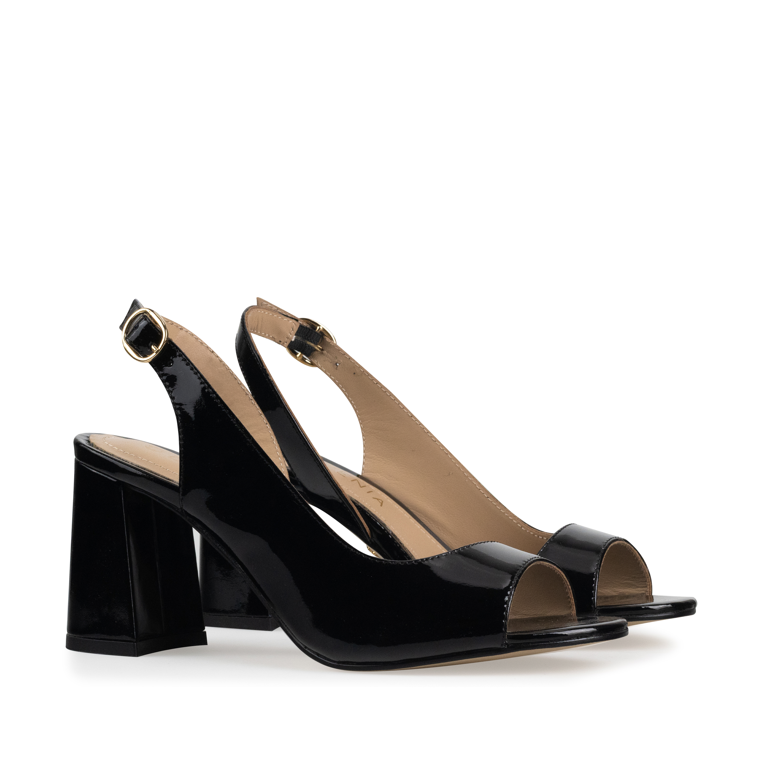 Zapatillas De Tacón Elegantes Para Mujer De Piel Davenia Mod. Alma